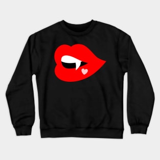 Vampire Lip Crewneck Sweatshirt